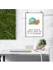 Mr. & Mrs. Panda Poster Schnecke Sir mit Spruch in Weiß