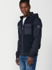 KOROSHI Sweatshirt Jacke in blau