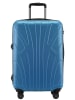 suitline mittelgroßer Hartschalen-Koffer Check-In Reisekoffer Trolley TSA 68L in Cyanblau