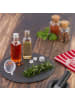 relaxdays 20 x kleine Flaschen in Transparent/ Silber - 100 ml