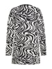 Swirly Damen Cardigan in WOLLWEISS SCHWARZ