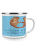 Mr. & Mrs. Panda Kaffeepott Flitterwochen-Magie mit Spruch in Sky Blue