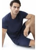 Mey Pyjama kurz für Herren in blau