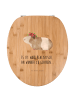 Mr. & Mrs. Panda WC Deckel Meerschweinchen Weisheit mit Spruch in Braun