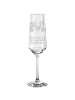 Mr. & Mrs. Panda Champagnerglas Igel Familie mit Spruch in Transparent