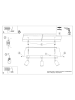 Nice Lamps Plafond SINOPE 3 Schwarz H 117