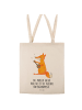 Mr. & Mrs. Panda Beutel Fuchs Gitarre mit Spruch in Creme