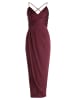 Vera Mont Abendkleid mit Raffung in Deep Dahlia