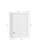 SoBuy Wandschrank in Reinweiß - (W) 23 x (H) 52 x (L) 40 cm