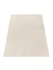 KADIMA DESIGN Teppich Kurzflor waschbar Struktur Wohnzimmer in Creme