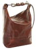 piké Rucksack-Shopper echt Leder in braun