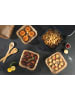 Gourmet Maxx Backpapier-Schalen für Heißluft-Fritteusen 50er-Set 16x16x4,5cm braun Braun