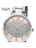 Regent Analog-Armbanduhr Regent Metallarmband silber mittel (ca. 31,5mm)