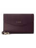 Lazarotti Bologna Leather Clutch Umhängetasche Leder 23 cm in burgundy