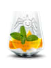 Mr. & Mrs. Panda Tumbler Glas Spinne Agathe Party mit Spruch in Transparent