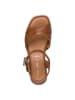 Tamaris WIDE FIT Sandalette in NUT NAPPA
