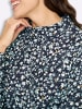 WITT WEIDEN Rollkragen-Shirt in marine-jade-bedruckt