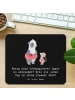 Mr. & Mrs. Panda Mousepad Entspannte Schwimmlehrer mit Spruch in Schwarz
