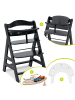 Hauck Hochstuhl Alpha Plus Black - im Sparset inkl. in schwarz