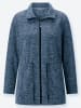 Sieh an! Fleece-Jacke in dunkelblau-bleu-meliert