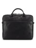 Jost Glasgow Aktentasche Leder 37 cm Laptopfach black
