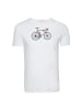 GreenBomb T-Shirt Bike Mikkel in Weiß