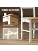 HOMCOM Esszimmerstühle in Eiche 50,5L x 40B x 88,5H cm