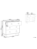 Beliani Kommode CLOUDY in Weiß/Braun - (W) 80 x (H) 76 x (L) 30 cm