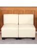 MCW Modular 2-Sitzer Sofa Moncalieri, Creme, ohne Armlehnen