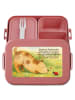 Mr. & Mrs. Panda MEPAL Bentobox Hund Marienkäfer Design mit Spruch in Rot Pastell