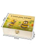 Mr. & Mrs. Panda Tee Organizer Bienen Paar Design mit Spruch in Weiß
