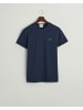 Gant Piqué T-Shirt in Blau