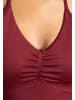 SMILODOX Crop Top Malena in Bordeaux