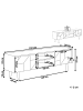 Beliani TV-Möbel FRANKLIN in Braun - (W) 150 x (H) 51 x (L) 39 cm