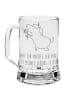 Mr. & Mrs. Panda Bierkrug Einhorn Blume mit Spruch in Transparent