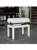 HOMCOM Klavierbank in Weiß 54,5L x 33B x 58H cm