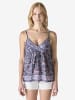KOROSHI Damen-Tanktop bedruckt in blau