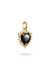 Thomas Sabo Charm-Anhänger Vintage-Herz Schwarz Connect in gold, bunt