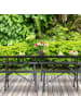 relaxdays 2x Bierbank in Schwarz - (B)100 x (H)42 x (T)25 cm