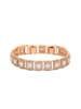 faina Women Crystal-Studded Bracelet in Rose Gold White