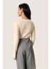 Soaked in Luxury Strickpullover SLSpina Gerade Passform in Sandshell