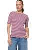 Zero  Basic Shirt mit U-Boot-Ausschnitt in Pink/Cream
