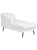 Beliani Chaiselongue ALLIER in Weiß/Schwarz - (W) 150 x (H) 75 x (L) 76 cm