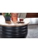 FineBuy Couchtisch in Schwarz / Mango / 60x60x41