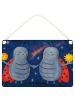 Mr. & Mrs. Panda Schild Sternzeichen Zwilling Design ohne Spruch in Weiß