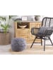 Beliani Pouf KAYSERI in Grau - (W) 40 x (H) 40 x (L) 40 cm