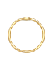 Elli Ring 925 Sterling Silber Kreis, Plättchen in Gold