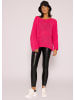 SASSYCLASSY Oversize Strick-Pullover in Pink