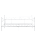 en.casa Metallbett Granada mit Matratze in Weiß (L)200cm (B)90cm (H)100cm