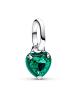 Pandora Damen-Kette Silber Grünes Chakra-Herz Set